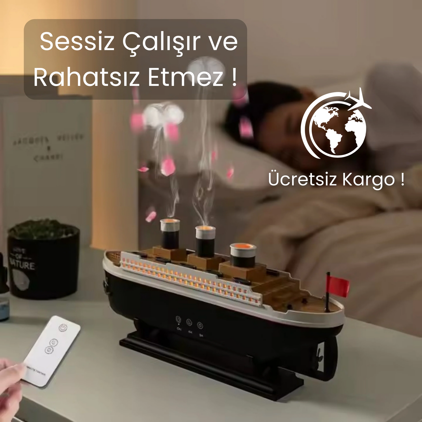 Titanik Model Kumandalı Dekoratif Hava Nemlendirici