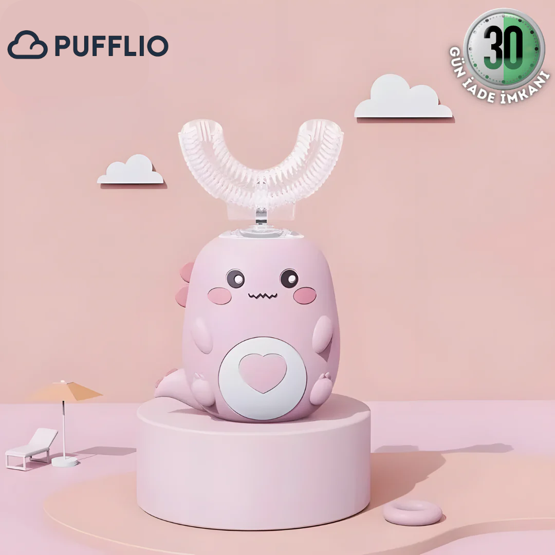 PUFFLIO 360 Derece U Şeklinde Şarjlı Çocuk Diş Fırçası