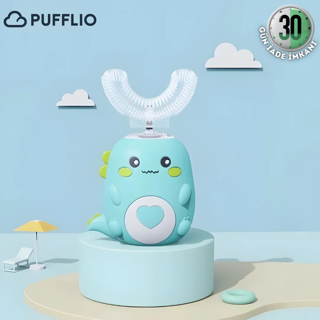 PUFFLIO 360 Derece U Şeklinde Şarjlı Çocuk Diş Fırçası